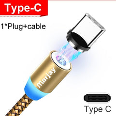 Magnetic USB Cable For iPhone Samsung Android - kaivava